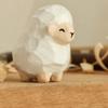 Wooden Carving Cat Ornament Sheep Small Rabbit Model Animals Ornament  Desk Decor
