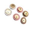 New DIY Hand-Sewn Leather Bag with Magnetic Snap Closure - Small Round Handbag Accessory