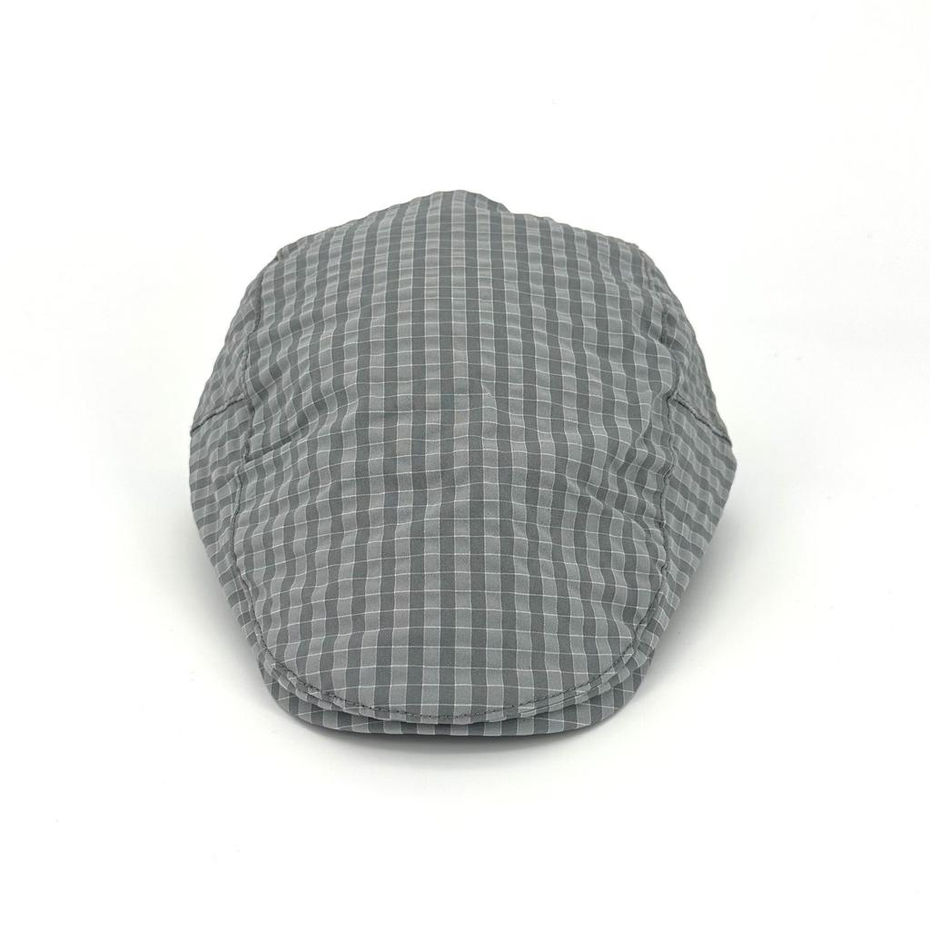 Unisex Retro Plaid Duckbill Cap: Stylish Spring/Summer Beret for Casual Wear