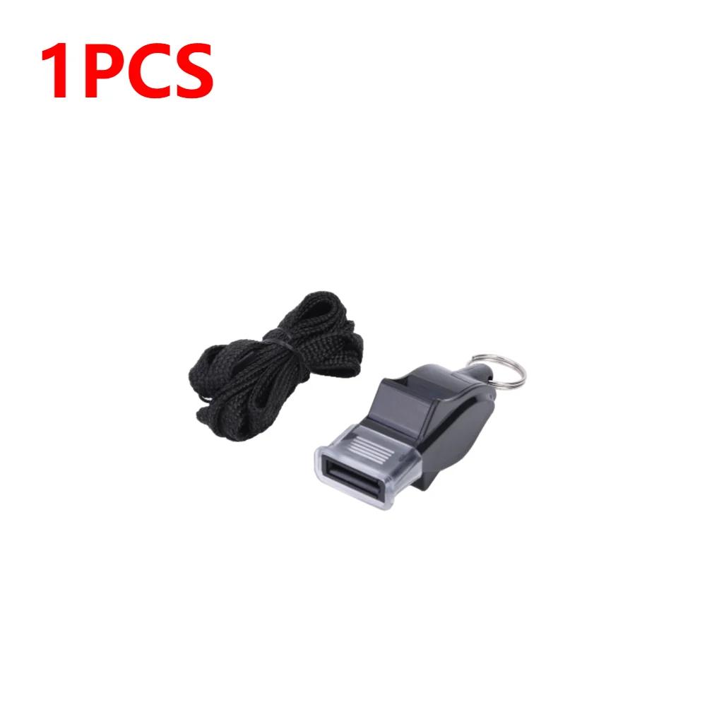 1-5PCS Soccer Basketball Whistle with Hanging Lanyard Running Sports Training Referee Coach Plastic Loud Whistle Outdoor Sports