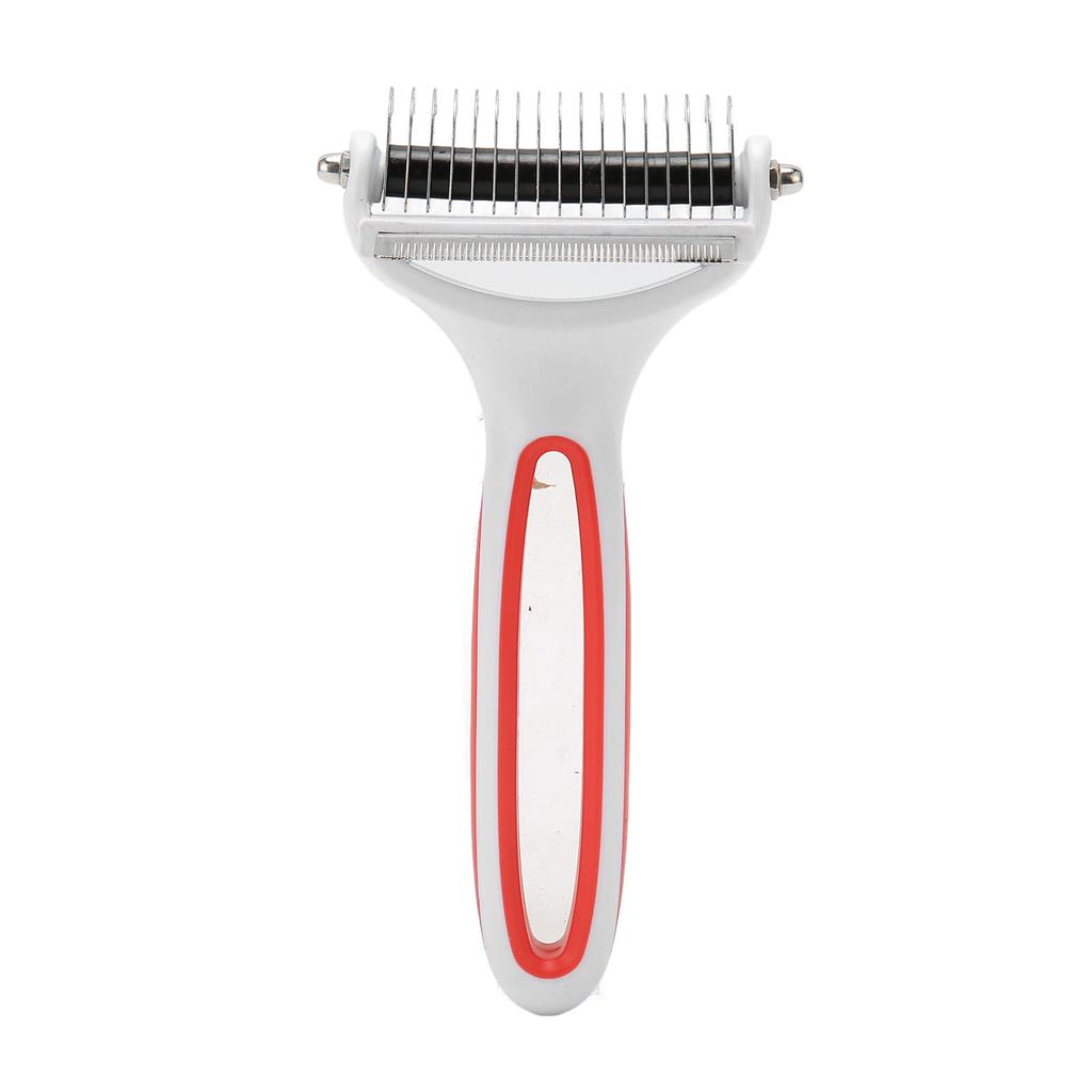 2 in 1 Pet Grooming Brush Washable Pet Dematting Comb Deshedding Tool Undercoat Rake for Cat Dog Removing Knots Tangles