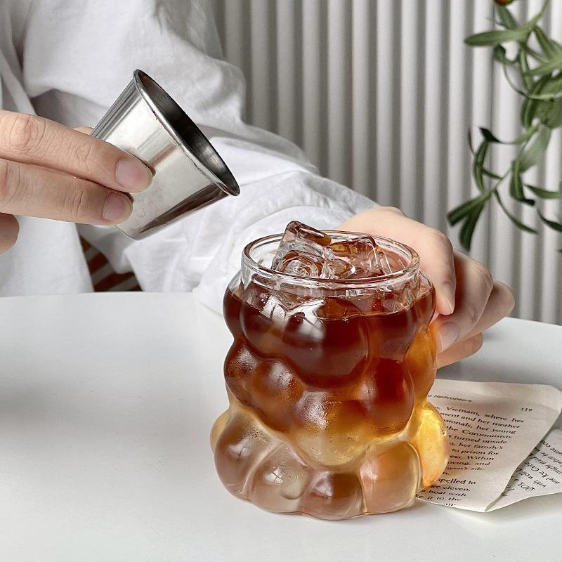 Grape Shaped Glass, High Borosilicate Glass With Juice Milk Cup, Simple Thickened High Temperature Resistant Glass