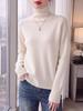 Retro Elegant High-Neck Pure Wool Sweater - Soft, Skin-Friendly, Warm, and Versatile for Autumn/Winter