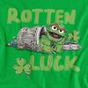 Sesame Street Unisex Adult Rotten Luck Oscar The Grouch T-Shirt