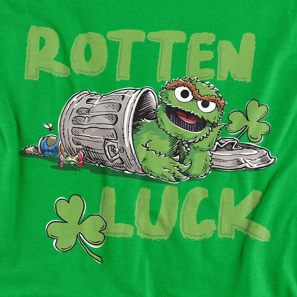 Sesame Street Unisex Adult Rotten Luck Oscar The Grouch T-Shirt