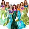 Captivating Floor Length Women Mermaid Costume Cosplay For Halloween And Parties