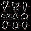 Halloween Cookie Cutters Set,9 Piece Stainless Steel Metal Halloween Cookie Cutters Shapes - Pumpkin, Ghosts, Bat, Black Cat, Witch's Hat, Skull,