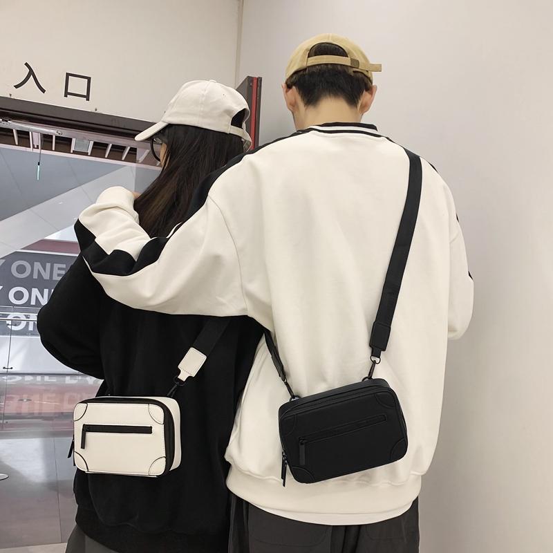 Tide ins Herren neue Umhängetasche Harajuku beliebte personalisierte Box Tasche Paar kleine Umhängetasche lässige Hip Hop Tasche