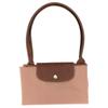 Longchamp shoulder bag Le Pliage Original brand logo gold hardware polyamide canvas Tote Tote shopping hand large size women's pink tea 1899089P96