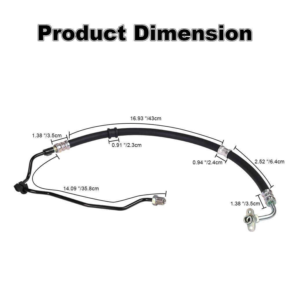 Brand New High Pressure Power Steering Feed Hose For Honda Civic 1.8L L4 2006-2011 Replacement For 53713-SNA-A06 Car Accessories