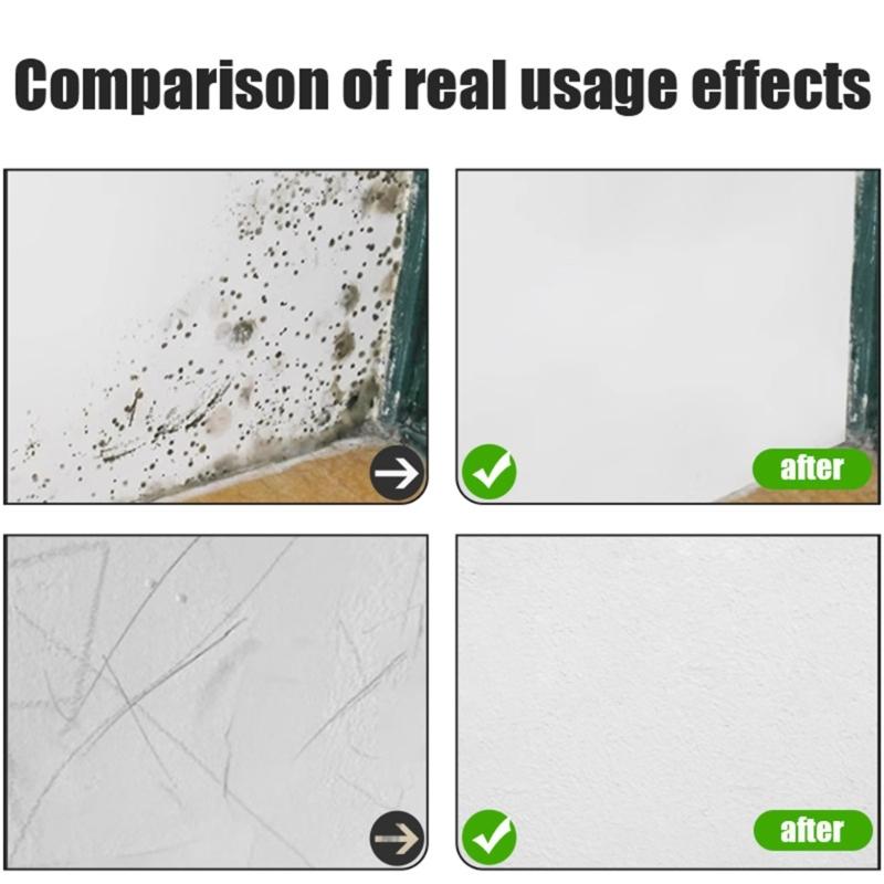 Upgraded Rotating Brush Wall Fix Tool Strong Coverage Wall Patchs Brush Innovative Wall Touch Up Tool Easy Application