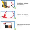 10pcs Color Alligator Clip Electric DIY Small Battery Power Cord Sheath Electric Clamp Double Head Test Clamp