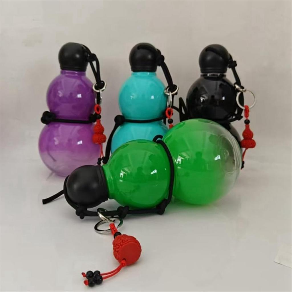 Chinese Retro-Inspired Gourd Style Water Bottle 800ML Gourd Water Bottle Large Gourd Travel Water Bottle for Gym Red