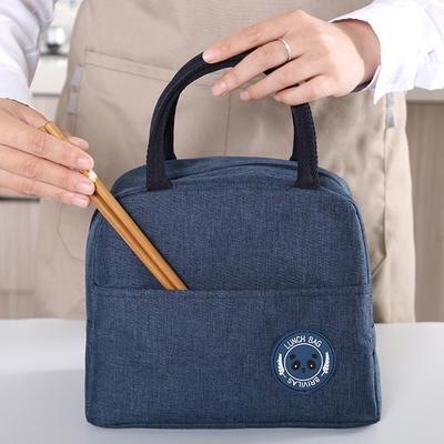 Insulated Lunch Bag Insulation Bento Pack Portable Cooler Bag Ice Pack Student Bento Lunch Handbag Insulation Food Picnic Bag