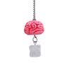 Exquisite Simulation Brain Keychain Halloween Pendant for Bags and Car Keys Stylish Handbag Ornament Gothic Holiday Gift