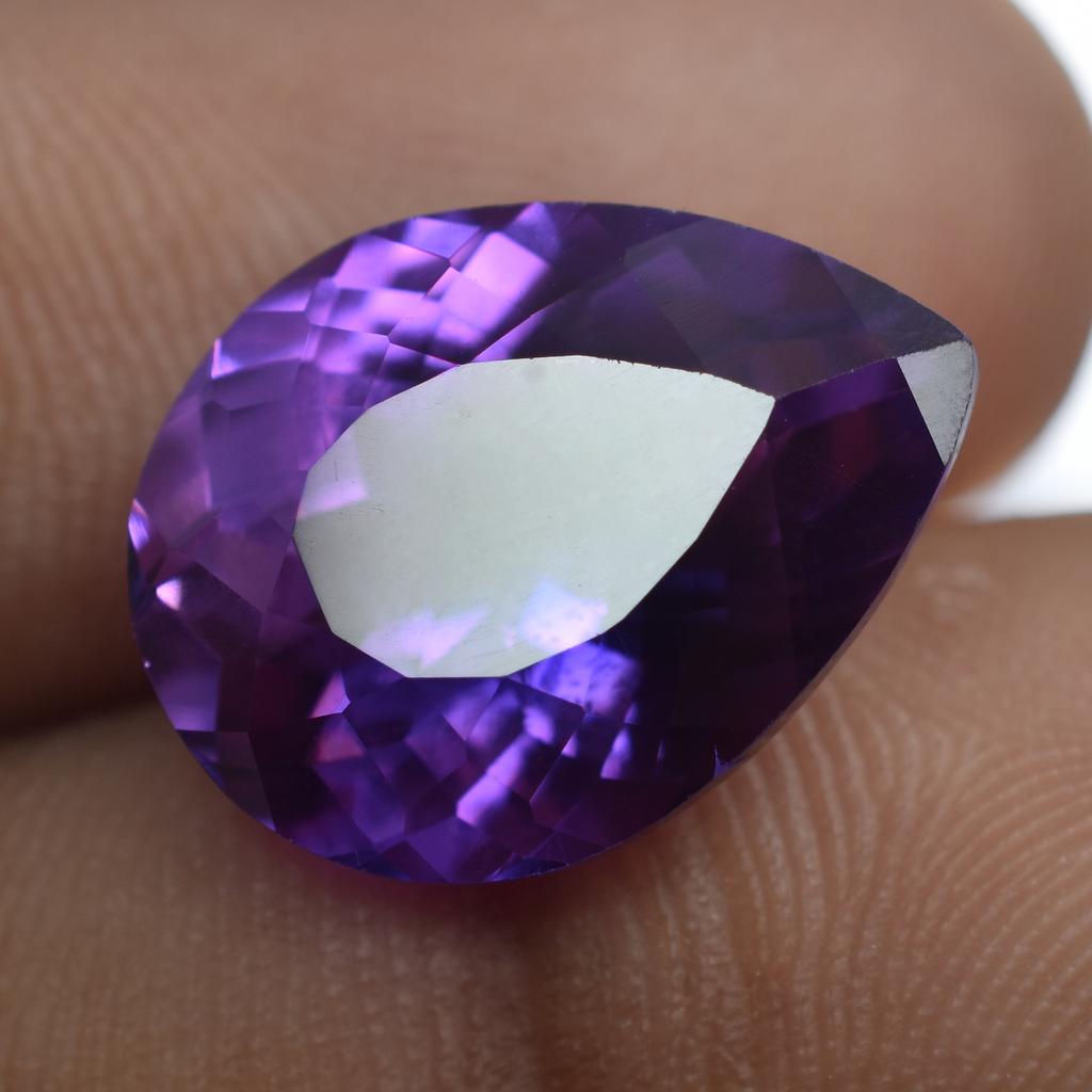 CERTIFIED Purple Tanzanite 8.40 Ct Pear Extremely Rare Natural Loose Gemstone