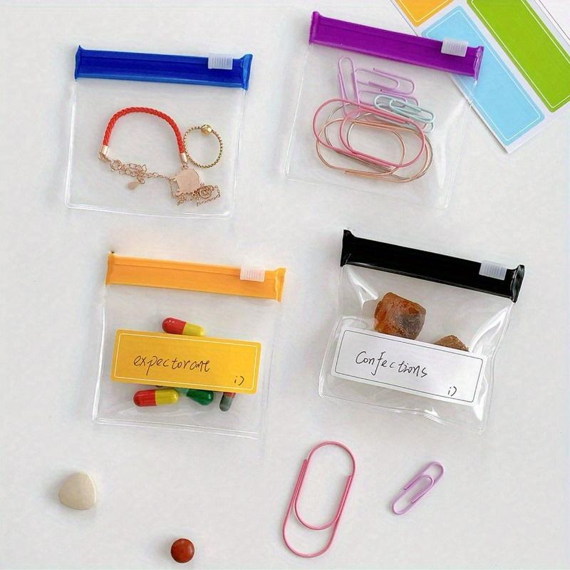 Pill Pouch Bags Zippered Pill Pouch Set Reusable Translucent Medicine Organizer Self Sealing Medicine Bag Travel Plastic Pill Bags