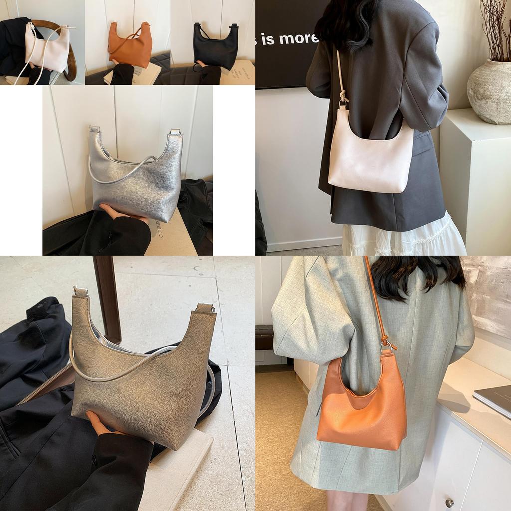 Elegant Lightweight Tote Bag Chic Summer Shoulder Crossbody Pu Handbag