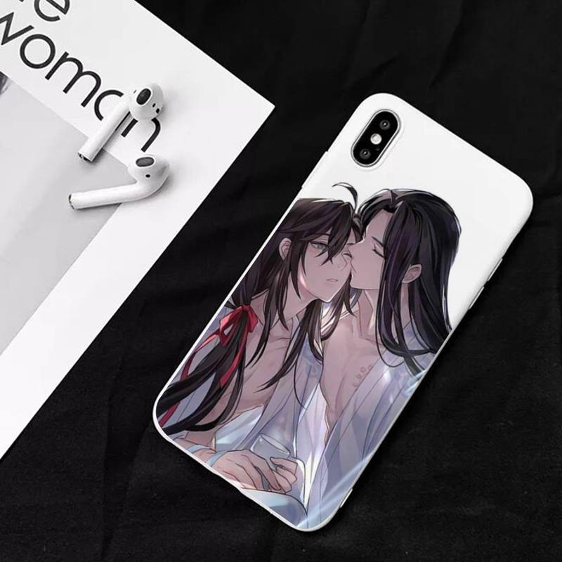Anime Grandmaster Mo Dao Zu Shi MDZS Phone Case for iPhone 11 12 13 Mini Pro Xs Max 8 7 6 6S Plus X XR Solid Candy Color Case