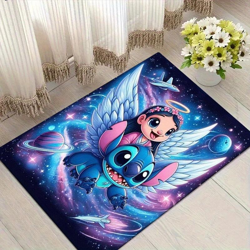 

1pc Stitch Pattern Area Rug Soft Flannel Floor Mat for Living Room,Office,Bedroom and Carpet,Sofa Coffee Table Floor Mat 60cm by 90cm