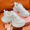 Starry Rhinestones Thick-soled Dad Shoes for Women Autumn and Winter Heavy-duty Hot Rhinestone Sports Shoes for Women