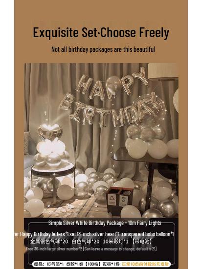 18th Birthday Party Decoration Set: Balloons & Backdrop for Boys and Girls