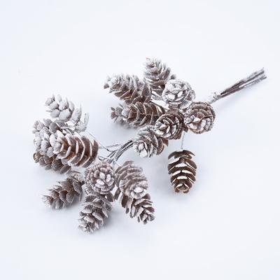 20 st/lot konstgjorda växter falska tallkotte dekorativa blommor kransar jul heminredning gör-det-själv bröllop juldekorationer