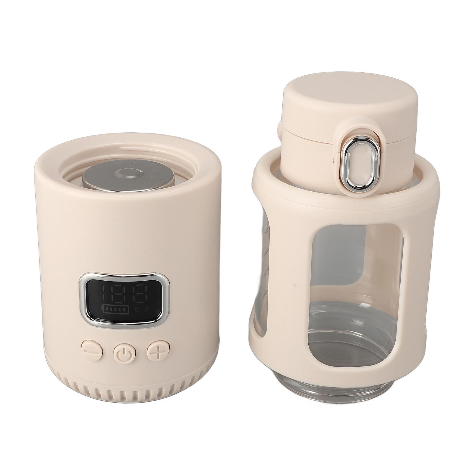 

Портативный подогреватель молока 350 мл из нержавеющей стали, стекло, USB, беспроводной, быстрый нагрев, подогреватель бутылочек для молока