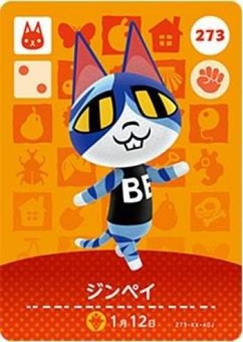 

Карточка amiibo Animal Crossing 3-е издание Jinpei [273]