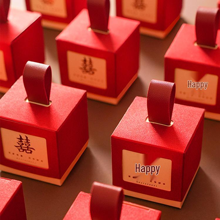 2025 New Chinese Wedding Candy Gift Box - Elegant Packaging for Sweets