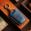 Genuine Leather Key Case for Toyota Alphard Smart Key Handmade Car Key Cover