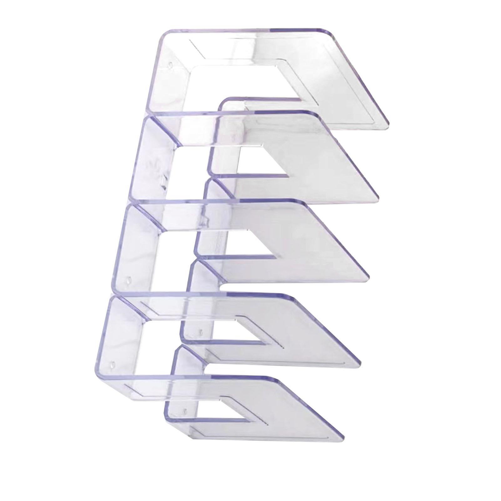 

Handbag Organizer Household Transparent Bag Storage Rack Bed Room PC Mini Purse Shelf 4 Section