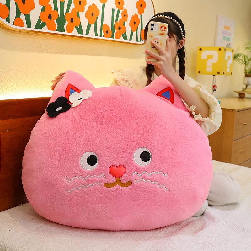 

Polka dot cat throw pillow cute cat plush toy cushion doll children s rag doll birthday gift 40cm 0.4kg
