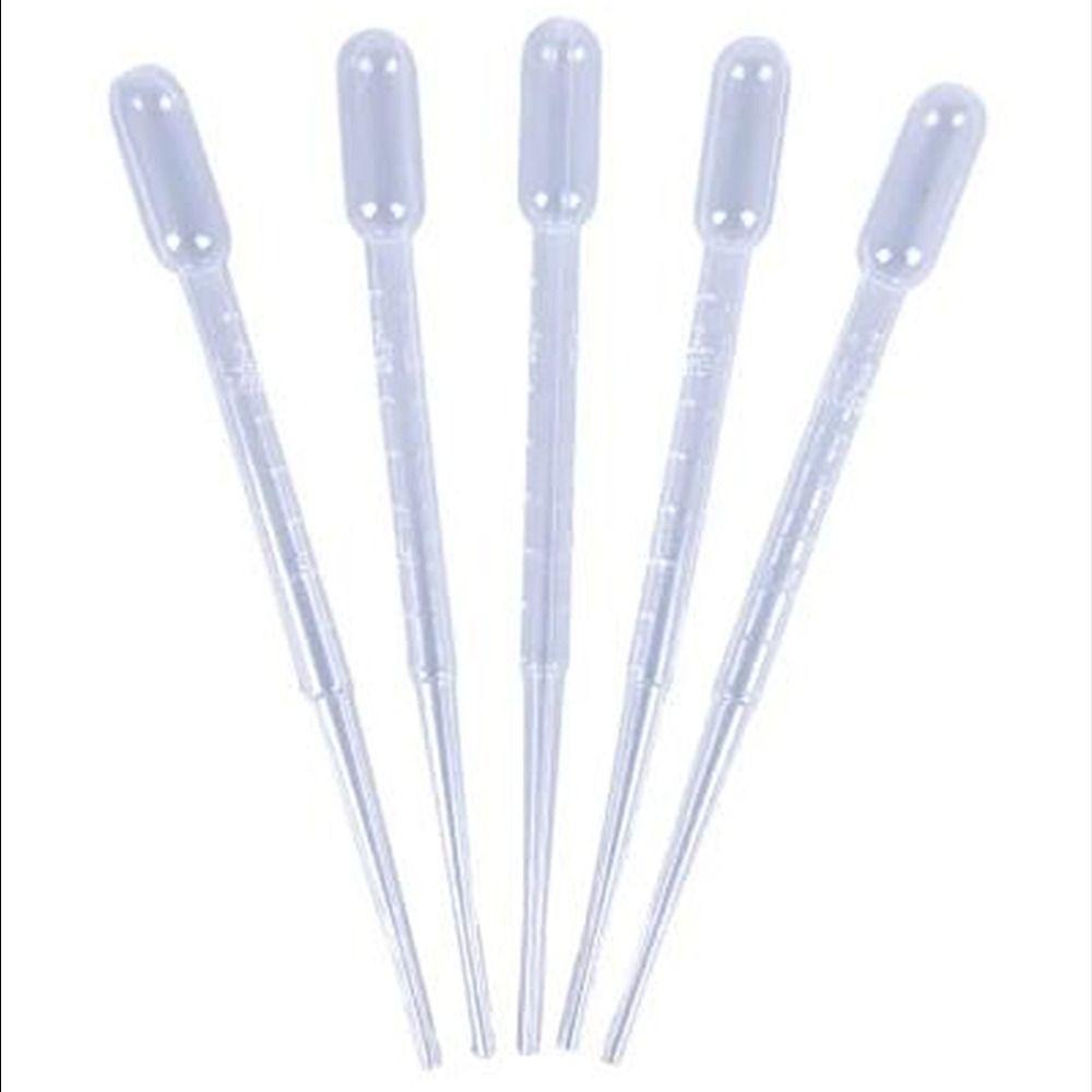 100Pcs Plastic Transfer Graduated Pipettes Clear Eye Dropper Set 2ml Liquid Dropper  Science and Lab