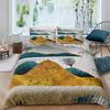 Nature River Bedding Set Starry Sky Duvet Cover Set Mountain River Forest Moon Printed Design Natural Landscape Comforter Cover