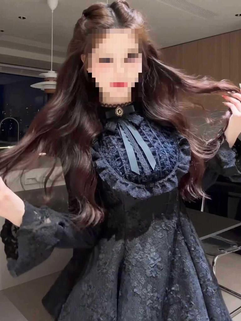 Rich Girl Fragrant Style Bow Princess Dress - Autumn/Winter French Waist-Hugging Design for Women