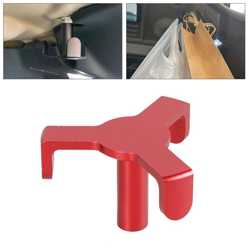 Car Trunk Grocery Bag Hook Aluminum Alloy Simple Storage Device Interior Parts Modified Accessories