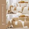 Schwarze Linien Chenille Sofabezug Stoff Sofadecke Universal Couch Handtuchbezug Staubdicht Sofakissenbezug