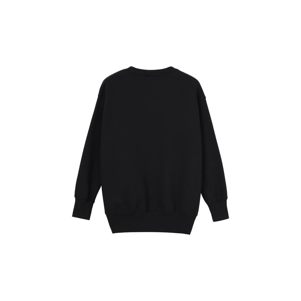 (WMNS) Nike Sportswear Phoenix Fleece Wide Fit Crew Neck Sweatshirt 'Black' Women's DQ5734-010
