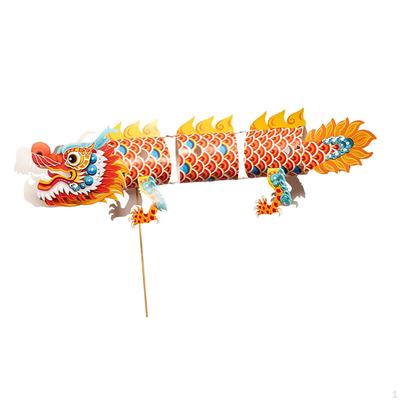 DIY Dragon Lantern Making Material Package Handmade Toys Kids Craft Glowing for Boat