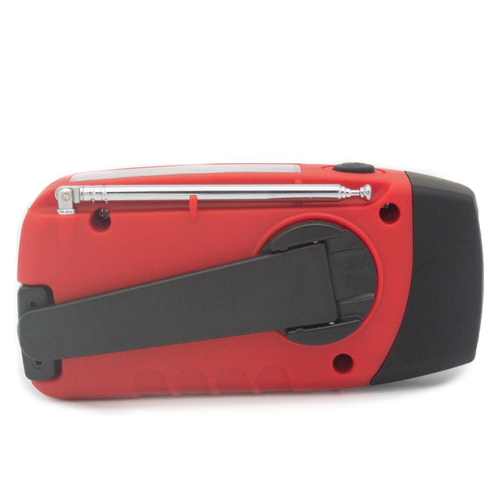 Portable Emergency Hand-cranked Radio with Flashlight and Auto-Tuning