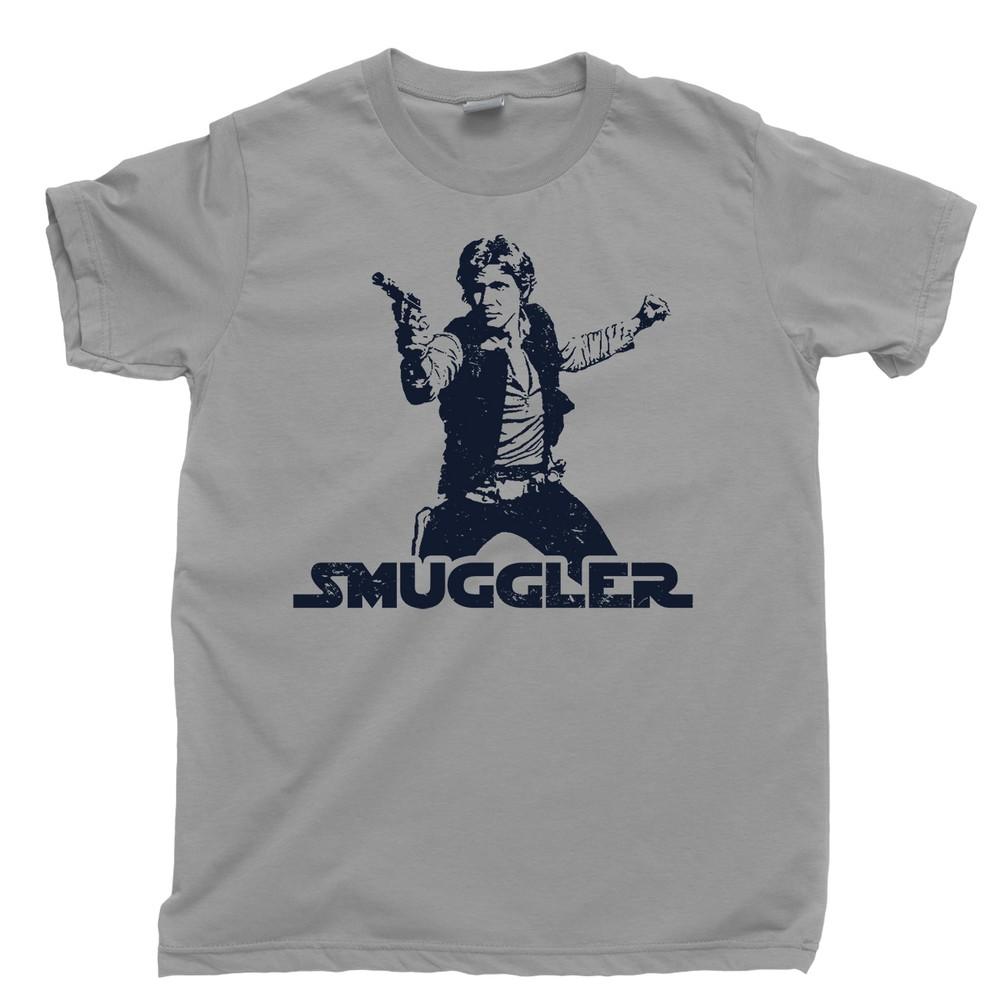 

HAN SOLO Smuggler T Shirt I Know Leia Scruffy Looking Nerf Herder Scoundrel Tee S
