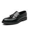 Lightweight Men's Plus Size Tassel Brogue Slip-On Leather Shoes - Bestseller Casuals Model 7263.