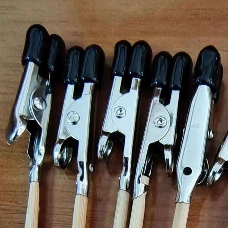 Wood Miniature Holder Alligators Clip Stick For Stable Grips During Figure Painting And Crafting Projects