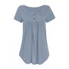 Damen Freizeit T-Shirt Rundhals Pullover Kurzarm Top