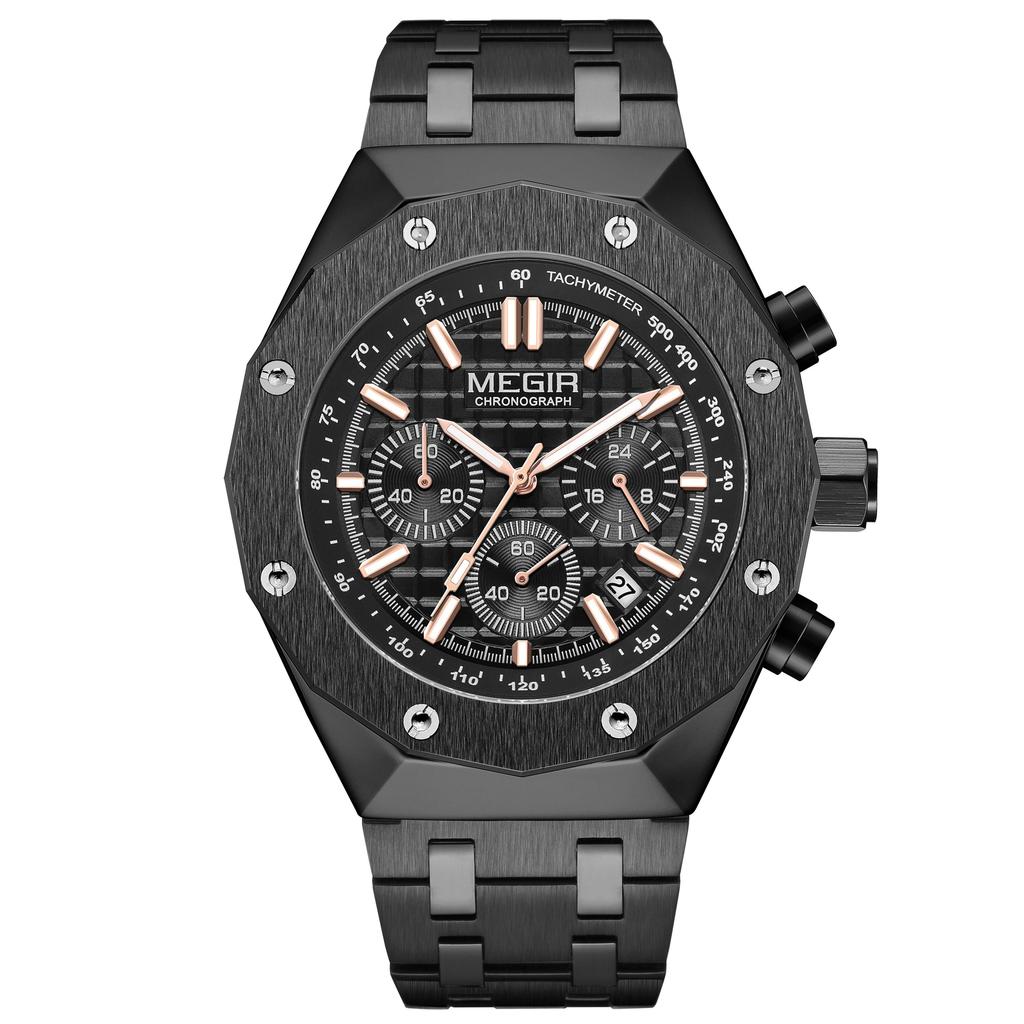 MEGIR Luxury Men Sports Watches Chronograph Fashion Quartz Wristwatch Men's Casual Business Date Clock Relogio Masculino 2213
