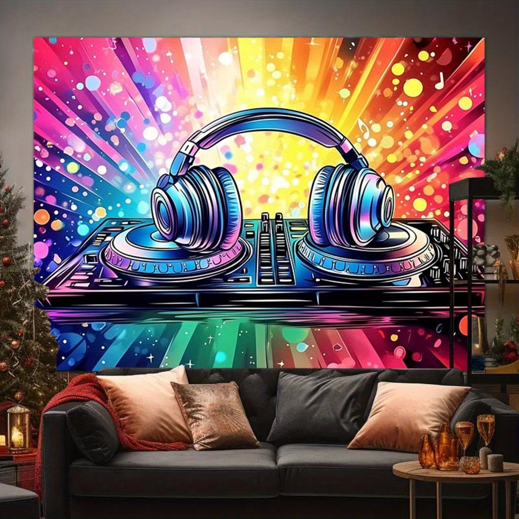 2D plane, 1 piece of colorful music-themed large background, suitable for weddings and birthdays