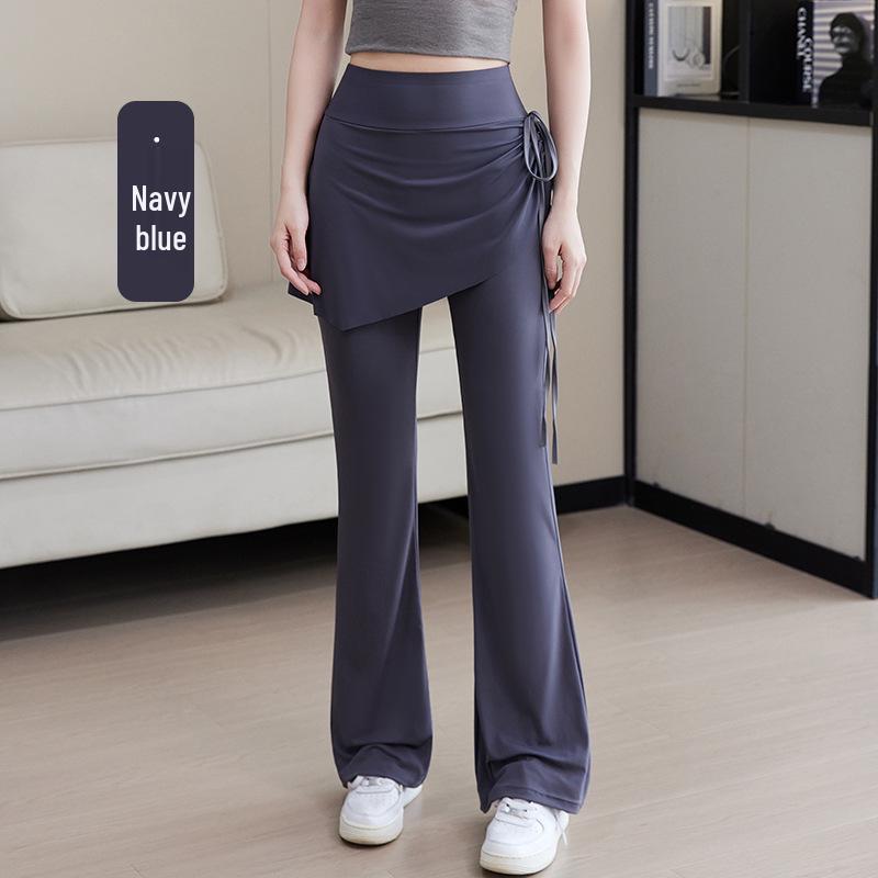 Spring & Summer Micro-Flare Skirt Pants: Slimming, Breathable, Hip-Covering, Leg-Lengthening Yoga & Sports Wear