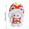 1 set Dancing Lion Doll Clothes Outfit Chinese Style Doll Dress Up Set  New Year Gift