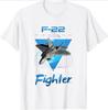 F22 Raptor Stealth Fighter Jet pattern design100 cotton summer Oneck short sleeve casual printed mens Tshirt